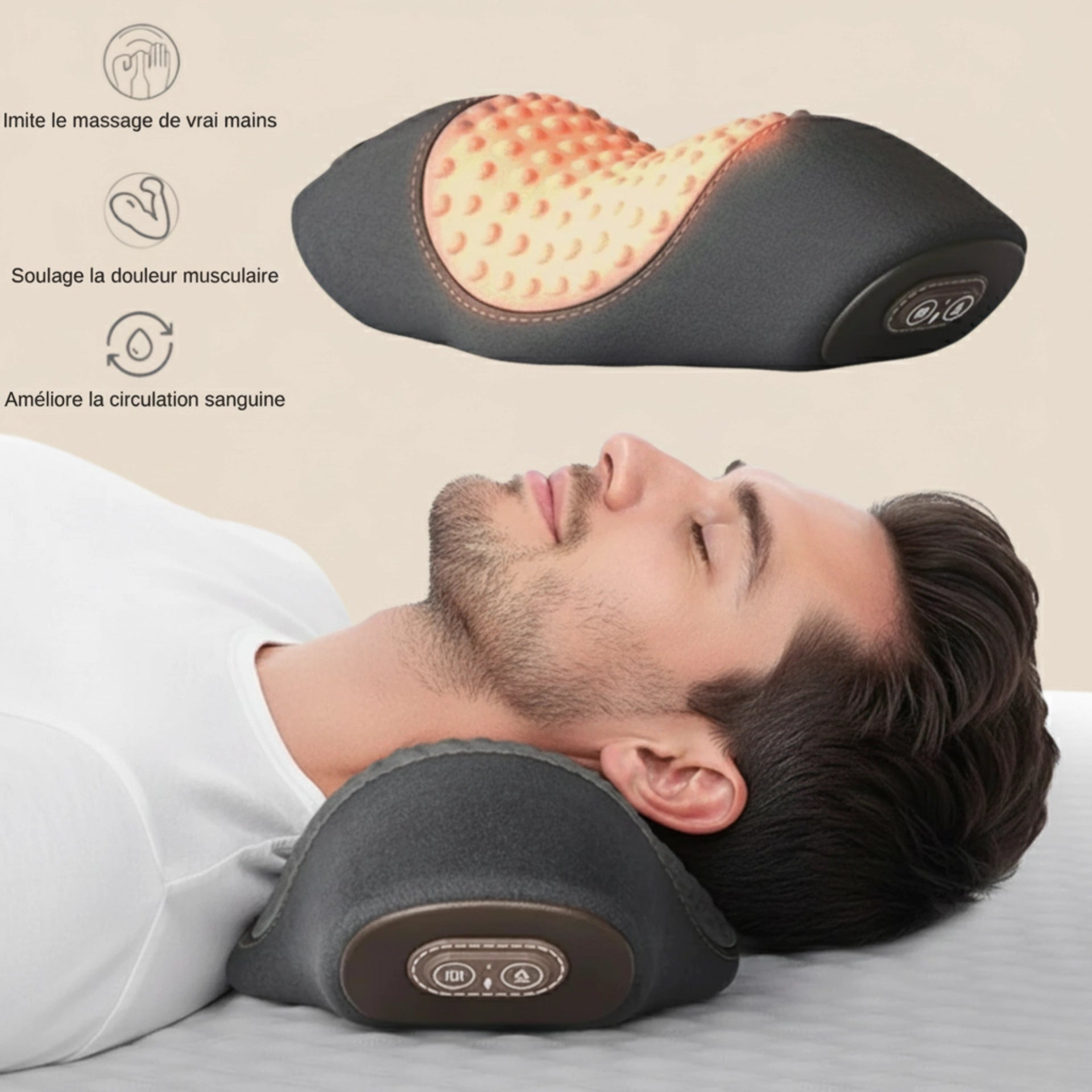 Coussin Massant avec Chaleur (option)