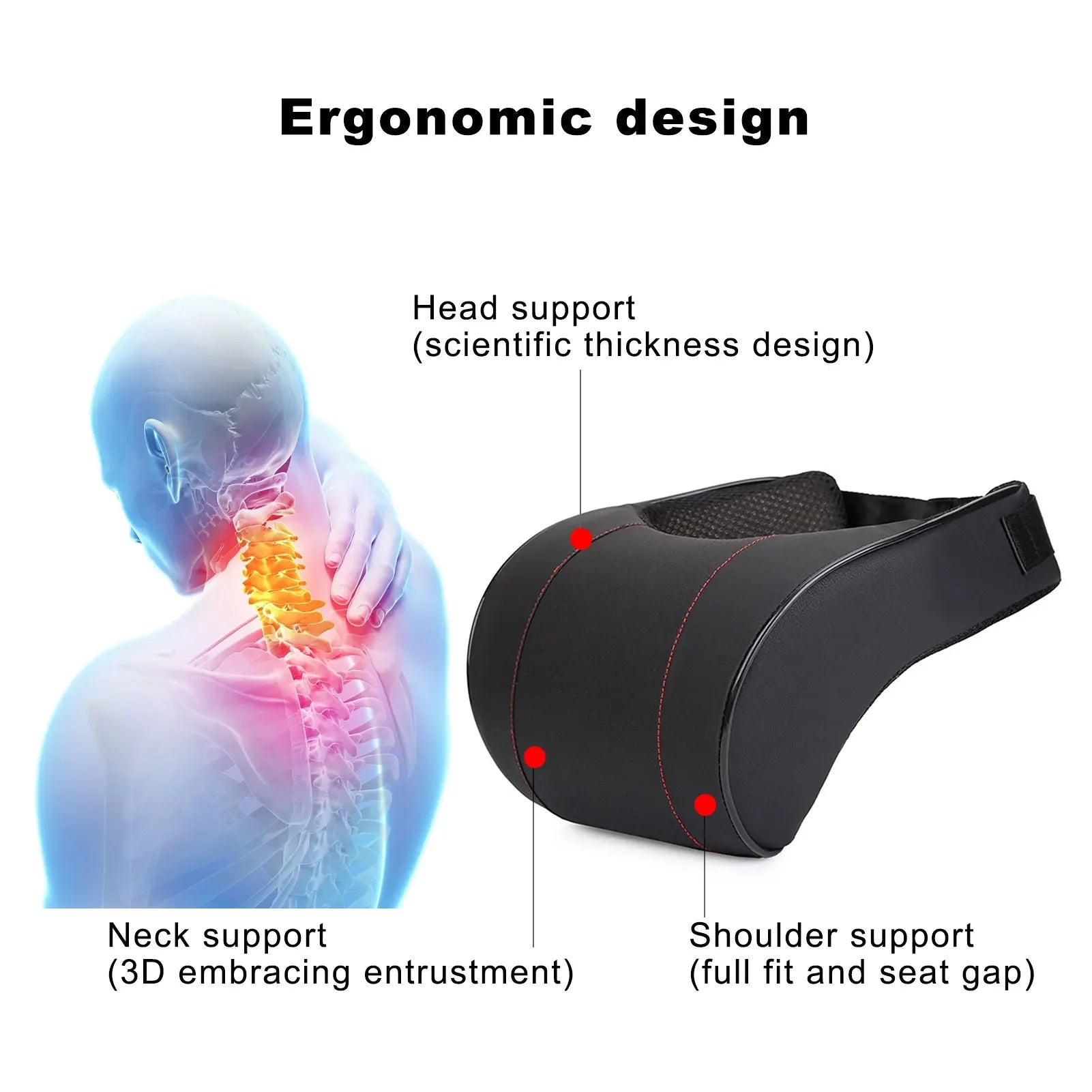 Appui Tête Ergonomique