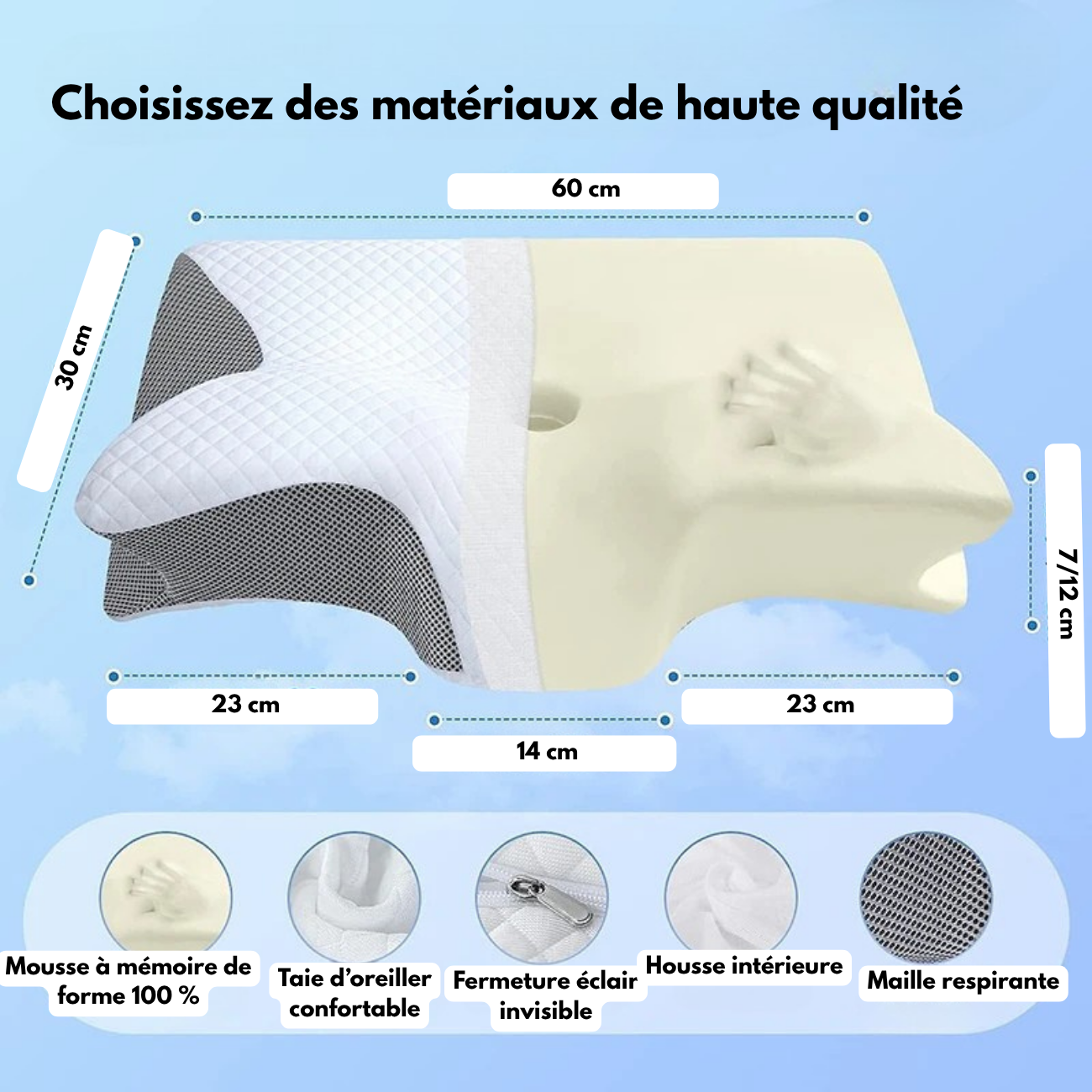 Oreiller Ergonomique